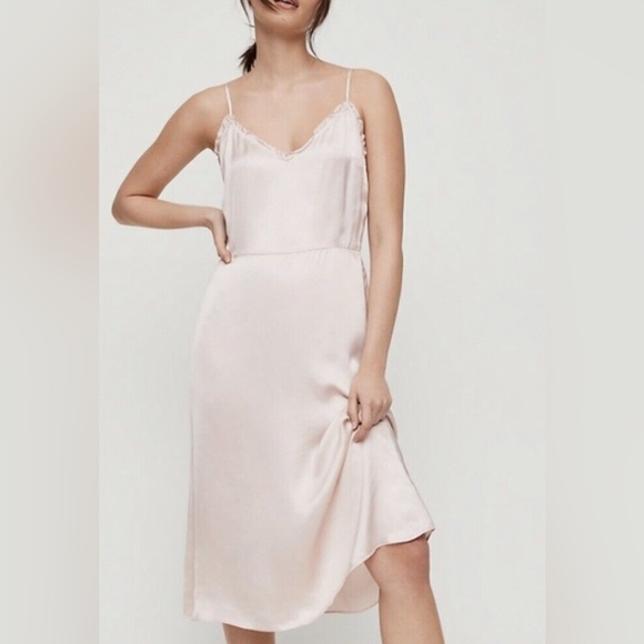 New Aritzia Wilfred Millie Silk Slip Dress | NWOT - Picture 4 of 6